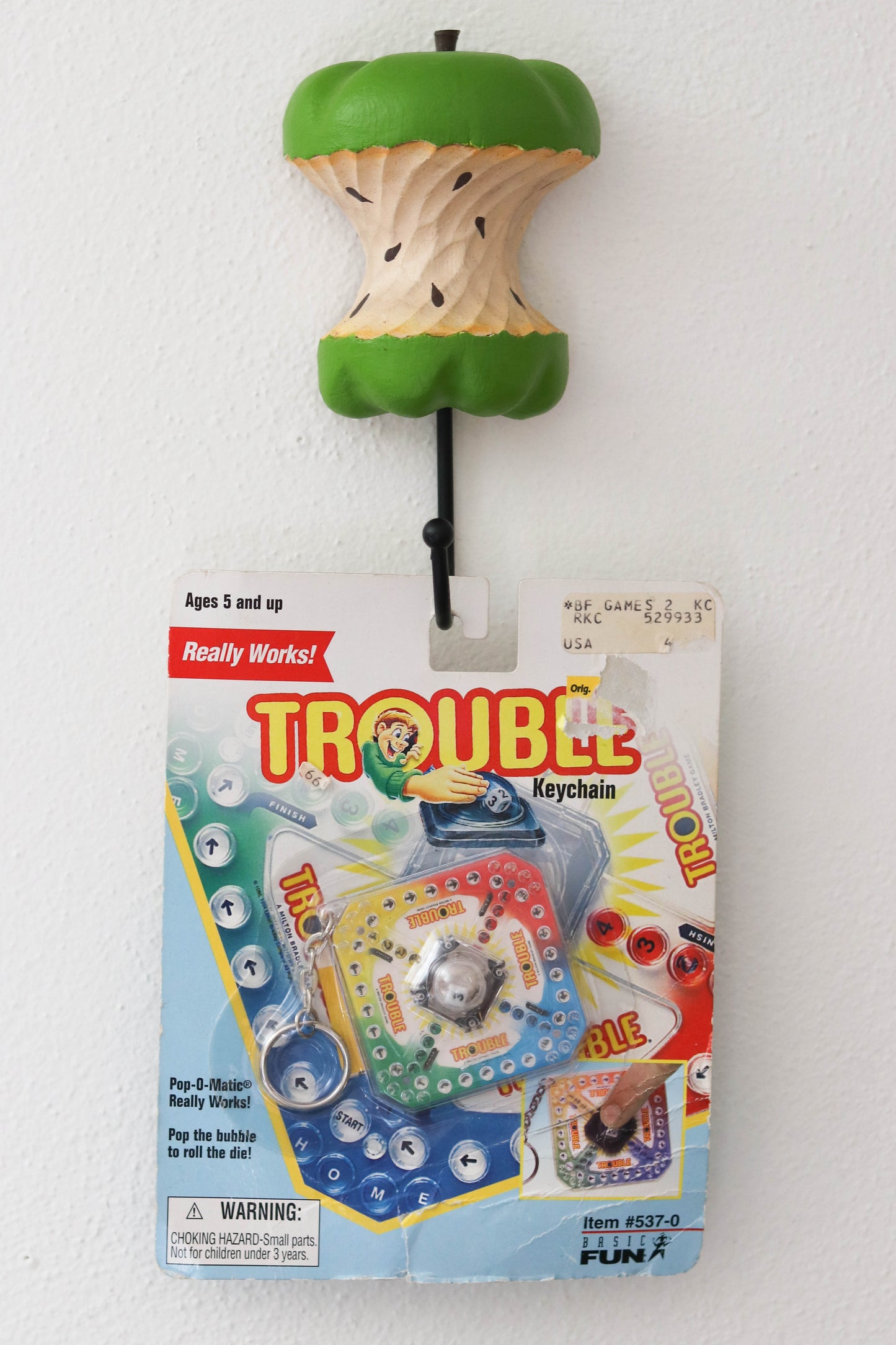 90s Trouble mini game keychain