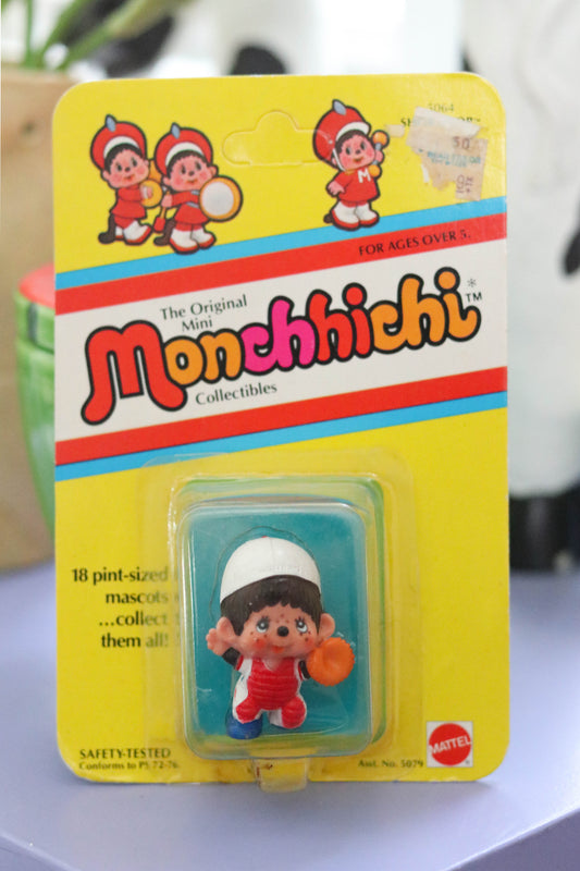 Vintage 80s Deadstock Monchhichi Collectible Trinket (Short Stop A)