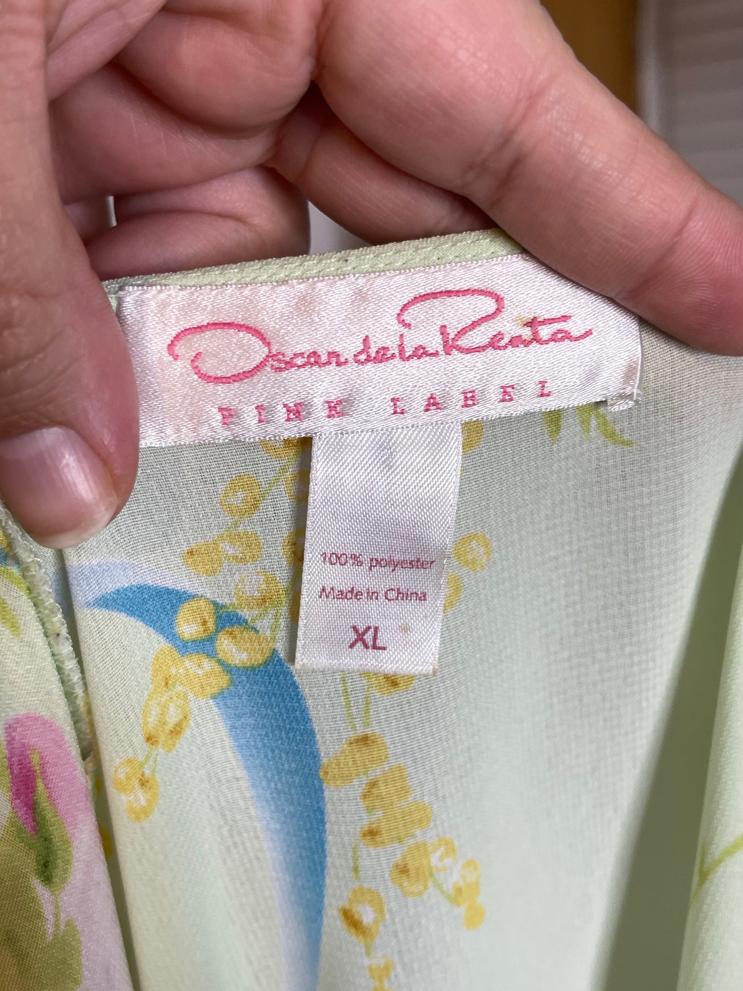 Vintage 2000s Oscar De La Renta Floral Print Camisole Sz XL