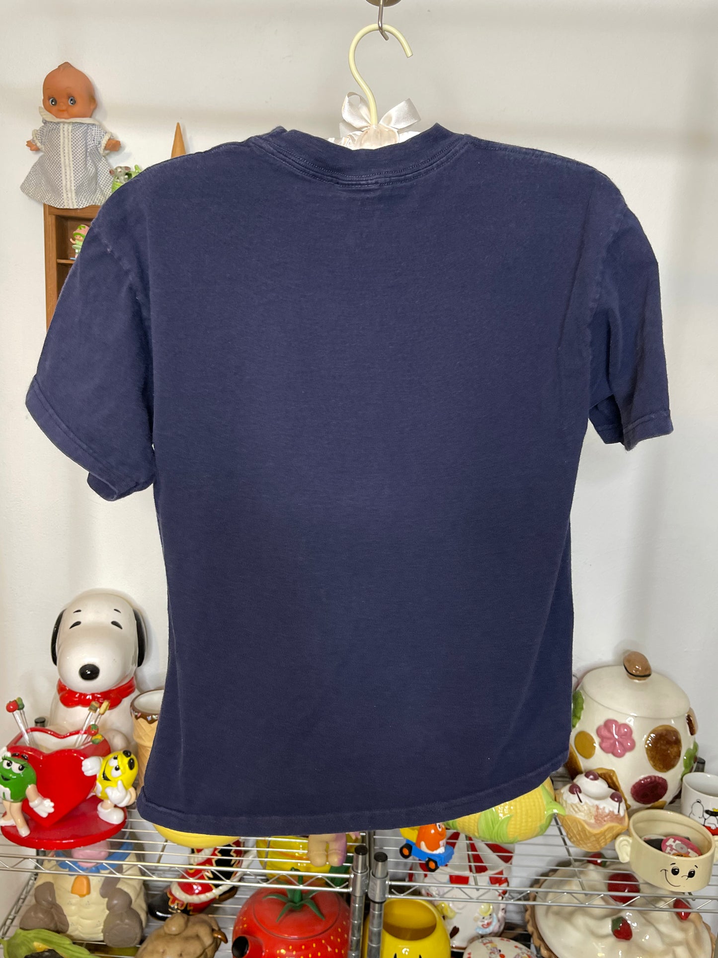 2000s Faded Navy Blue Spider-man Kids Graphic Tee Sz L