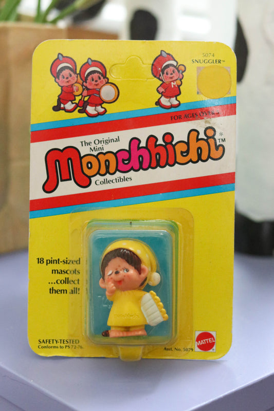 Vintage 80s Deadstock Monchhichi Collectible Trinket (Snuggler)