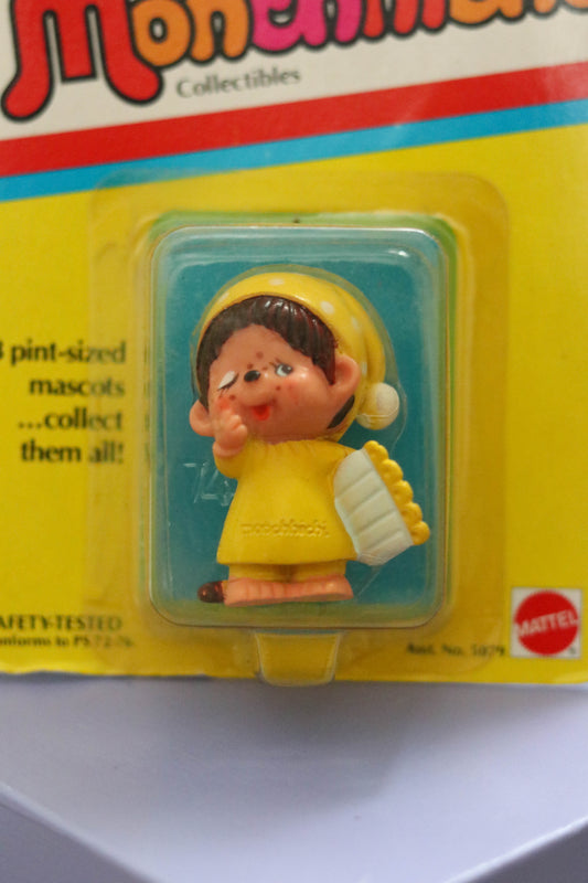 Vintage 80s Deadstock Monchhichi Collectible Trinket (Snuggler)