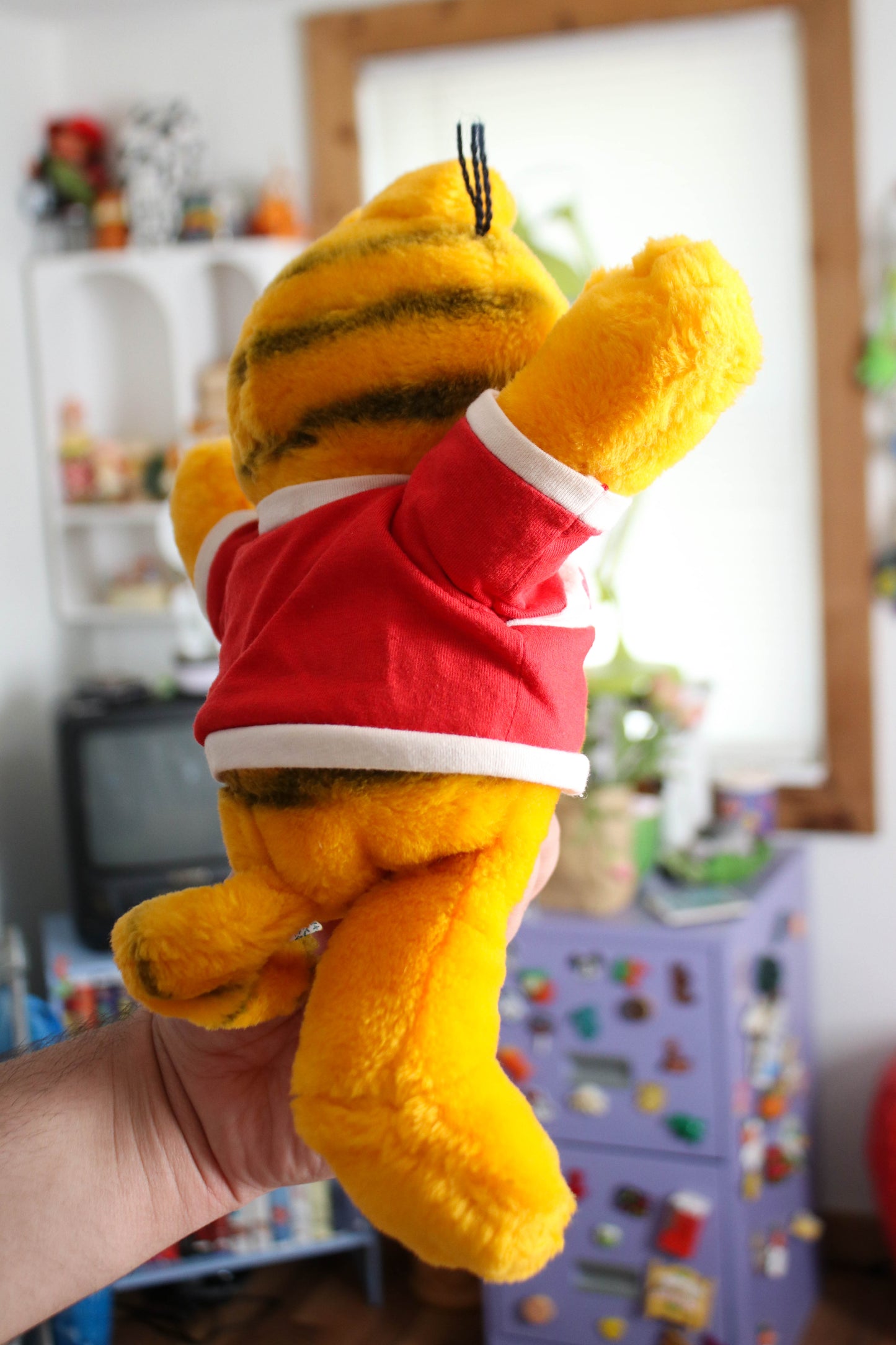 Vintage 80s Kissy Kissy Garfield Plush