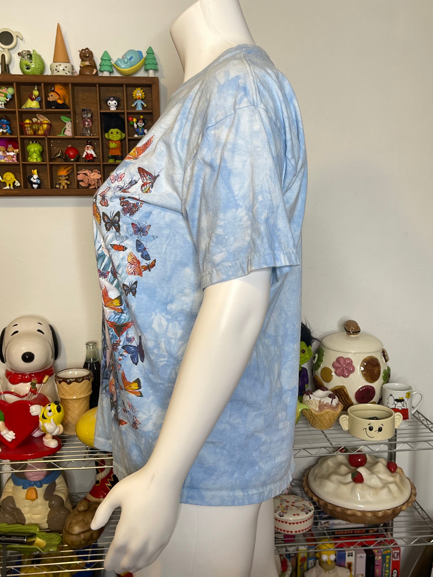 Vintage 2000s Field Of Dreams Butterfly Fairy Tie-dye Graphic Tee Sz XL