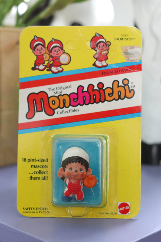 Vintage 80s Deadstock Monchhichi Collectible Trinket (Short Stop B)