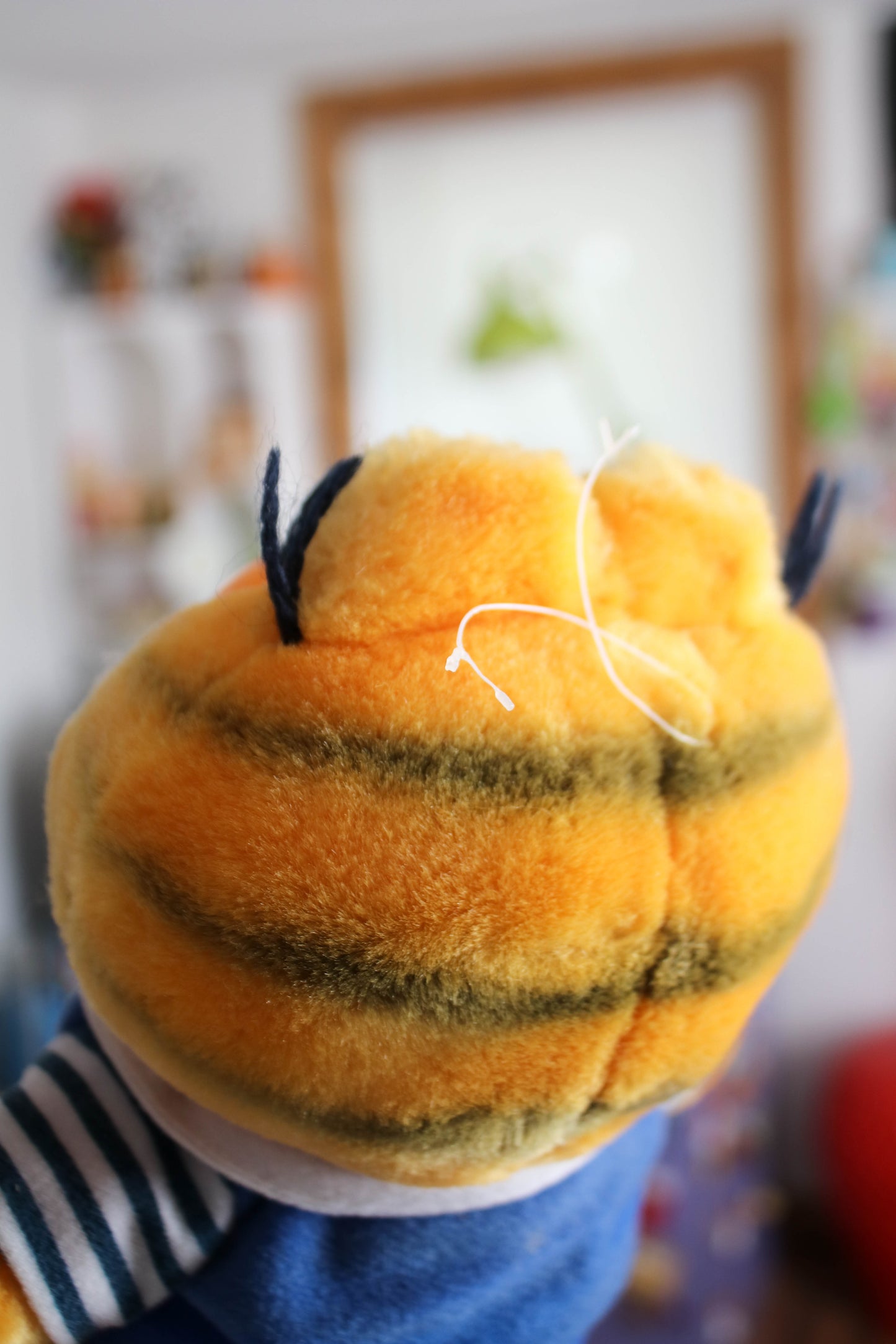 Vintage 80s Soccer Player Garfield Plush