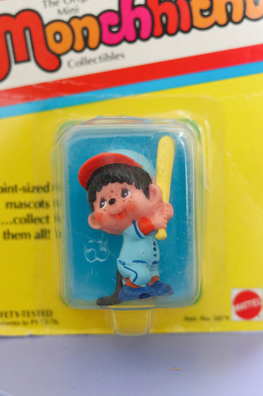 Vintage 80s Deadstock Monchhichi Collectible Trinket (Batter B)