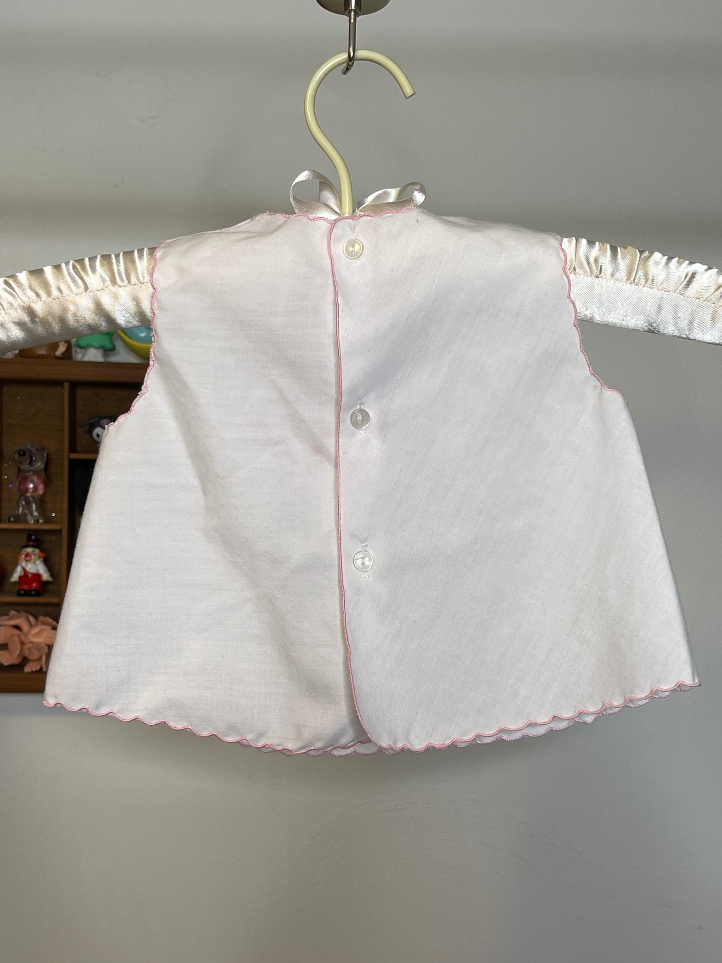 Vintage Sheer Embroidered Spring Bow Bird Top/Dress Sz INF