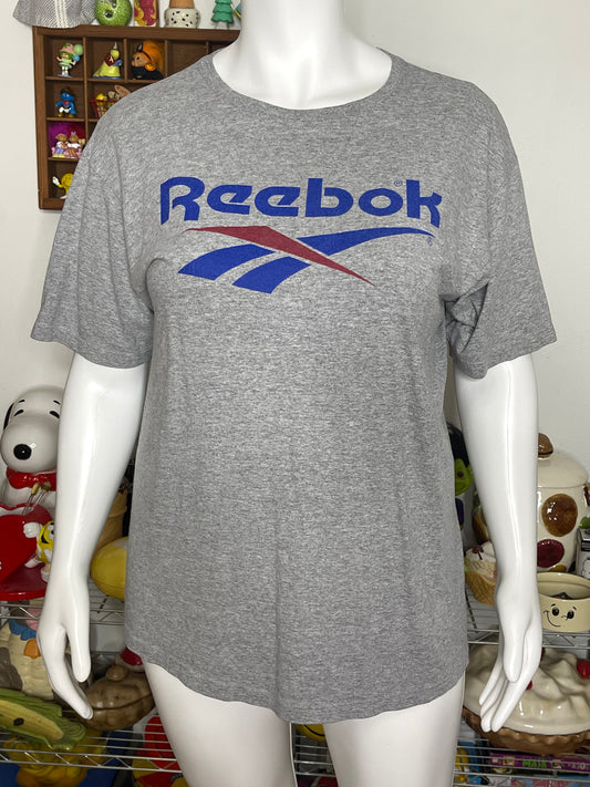 Vintage Gray Reebok Graphic Oversized Tee Sz XL