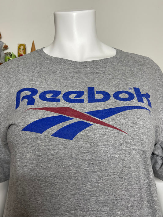 Vintage Gray Reebok Graphic Oversized Tee Sz XL