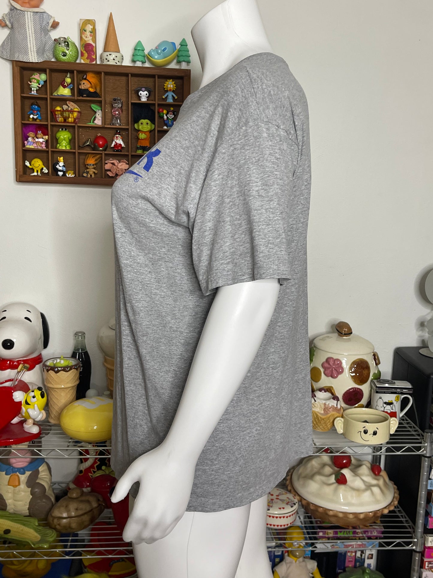 Vintage Gray Reebok Graphic Oversized Tee Sz XL