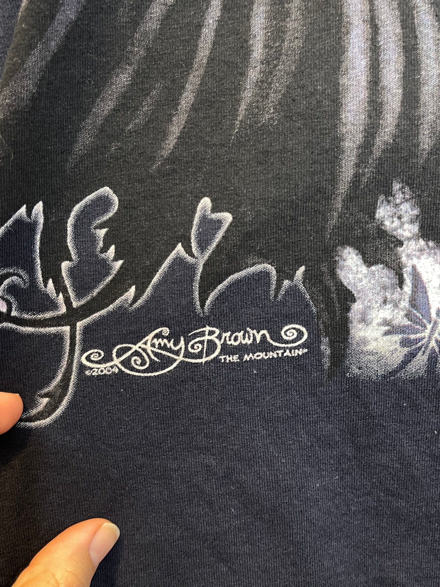 Vintage 2000s Dark Gothic Fairy Graphic Tee Sz XL