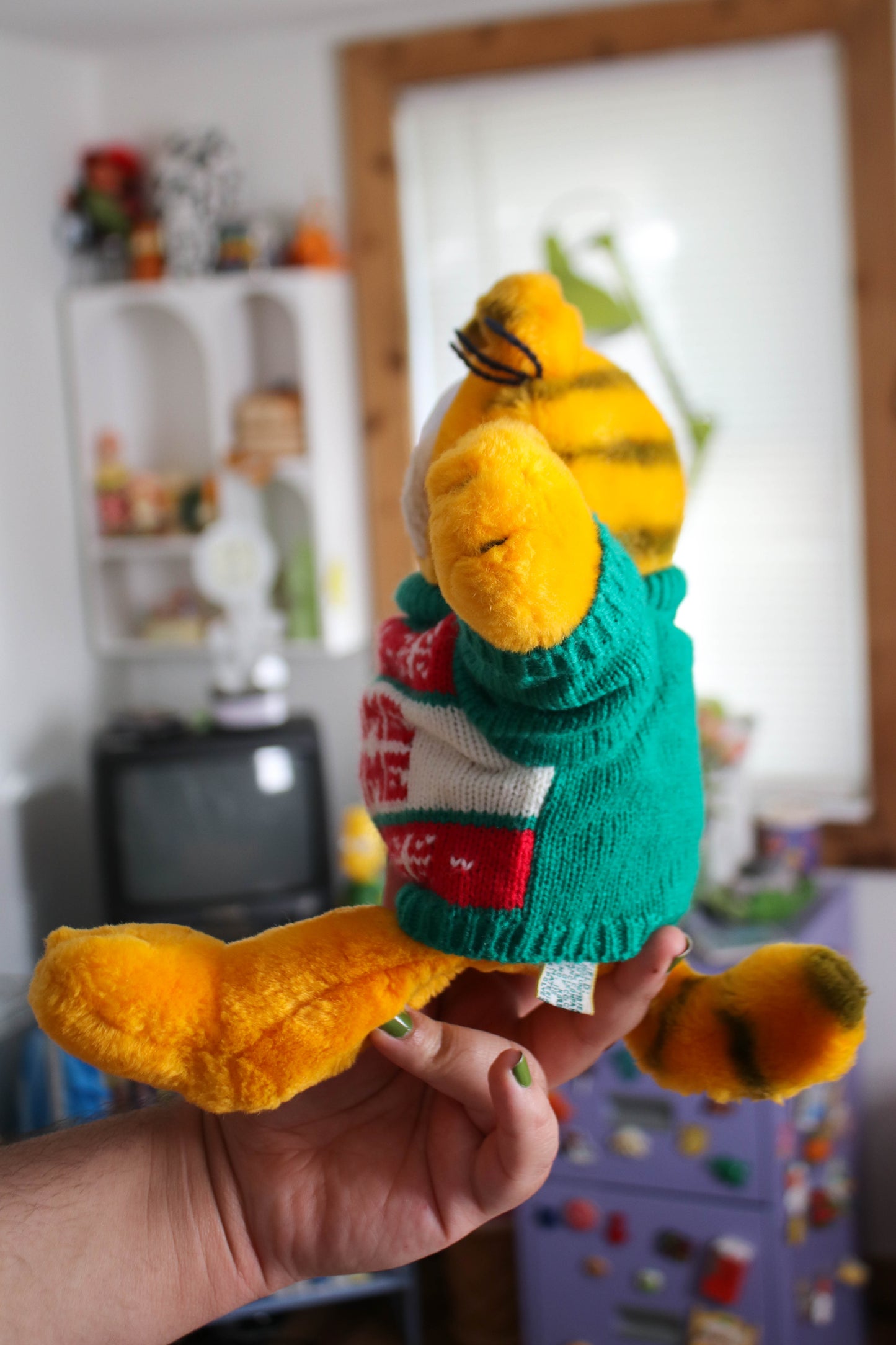 Vintage 80s Garfield Holiday Gimme Gimme Plush