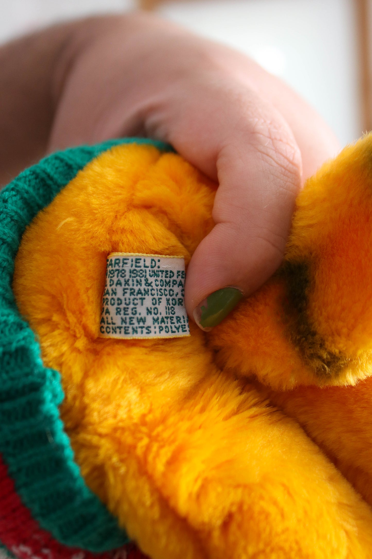 Vintage 80s Garfield Holiday Gimme Gimme Plush