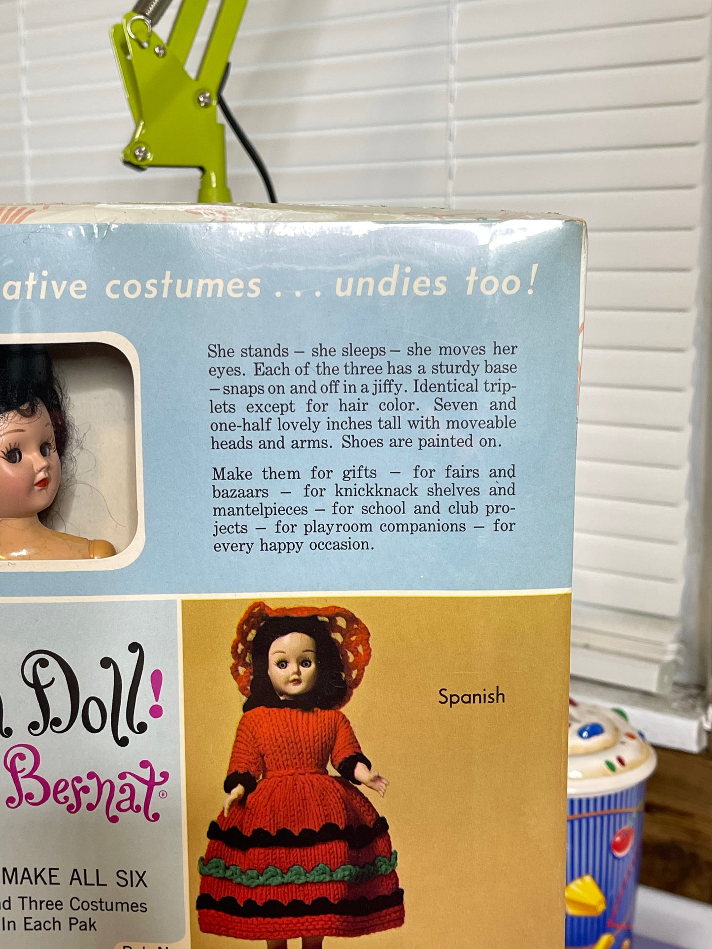 Vintage she's a doll by Betnat knit doll kit