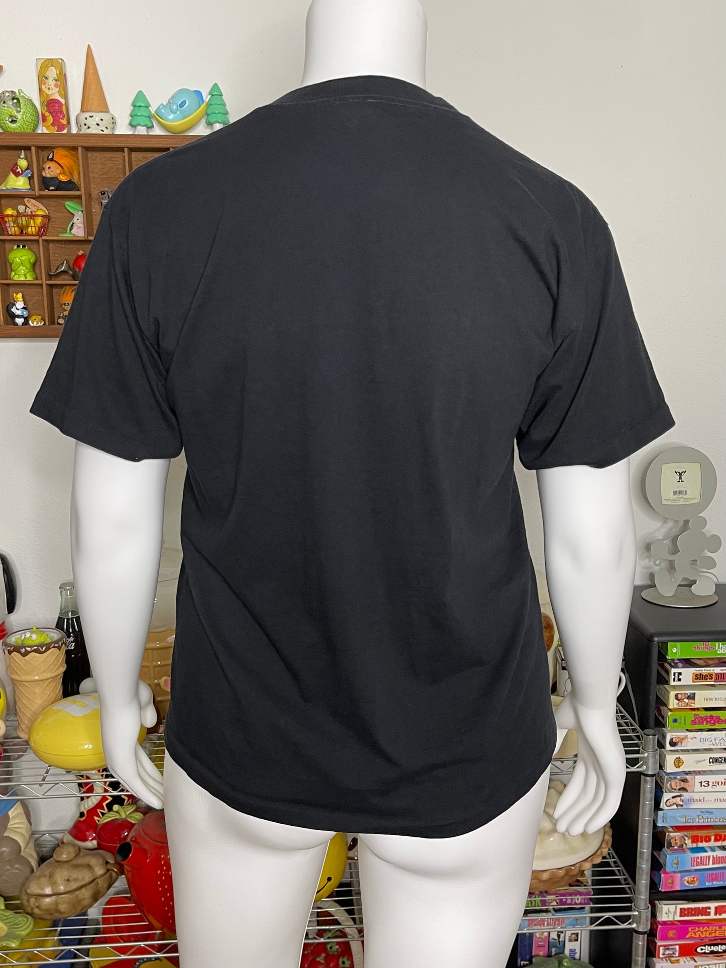 Vintage Mickey Mouse Black Graphic Tee Sz "OS" XL