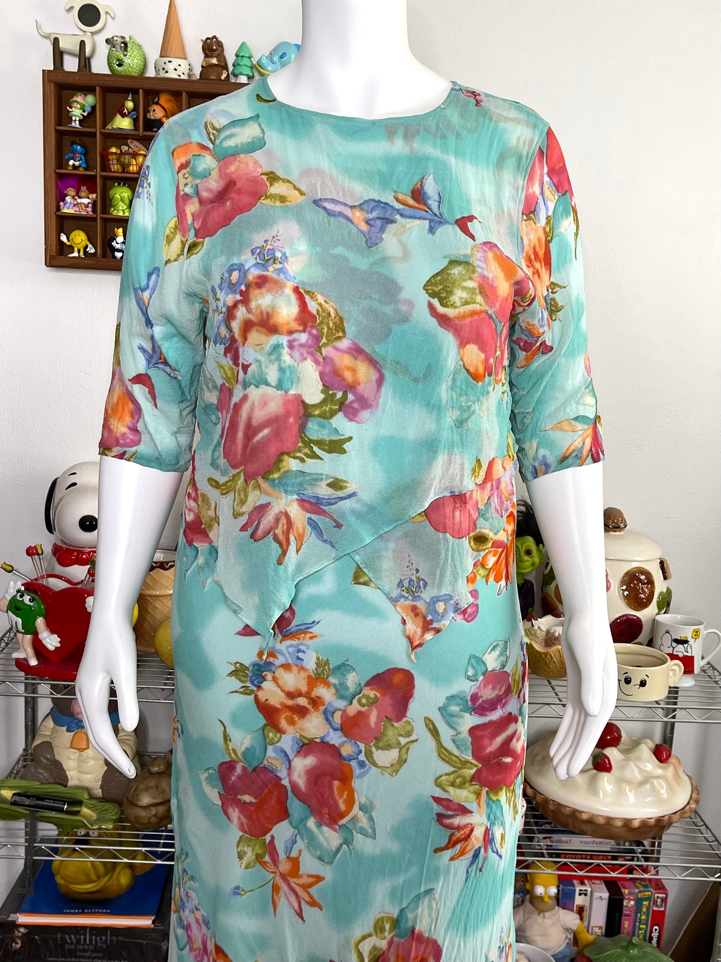 2000s Dreamy Watercolor Floral 2pc Set Sz 1X/2X