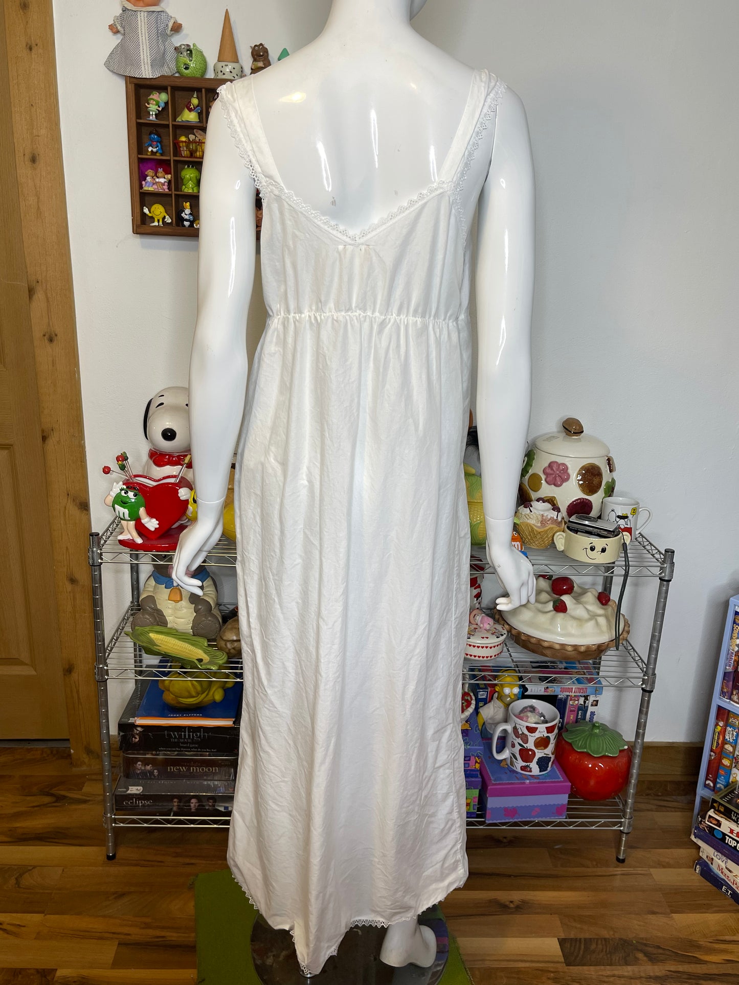 Vintage 90s Dreamy 2pc Nightgown Dress & Robe Set Sz M