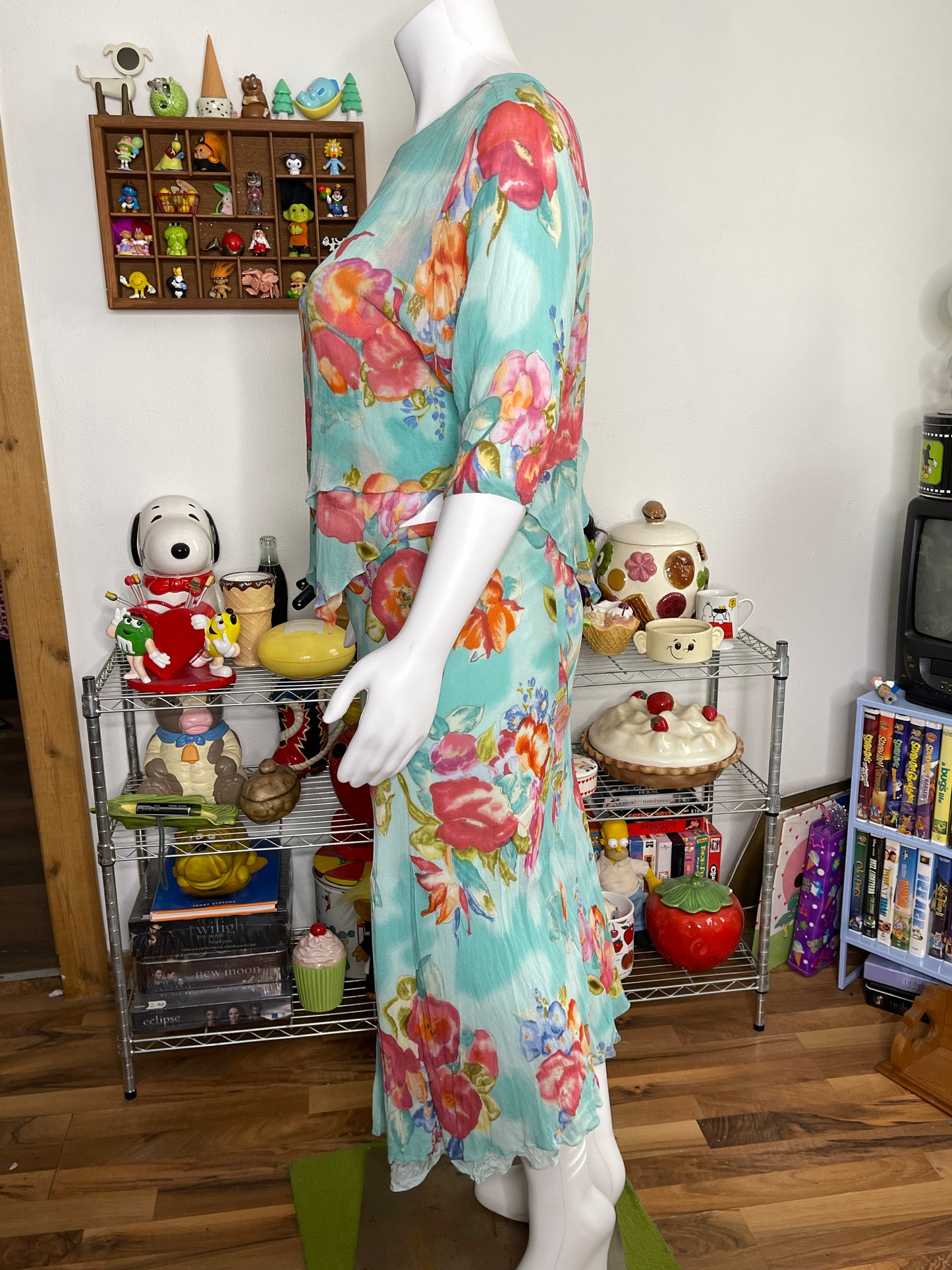 2000s Dreamy Watercolor Floral 2pc Set Sz 1X/2X