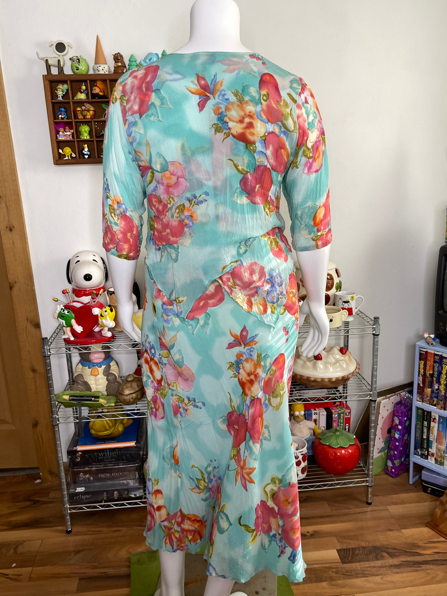 2000s Dreamy Watercolor Floral 2pc Set Sz 1X/2X