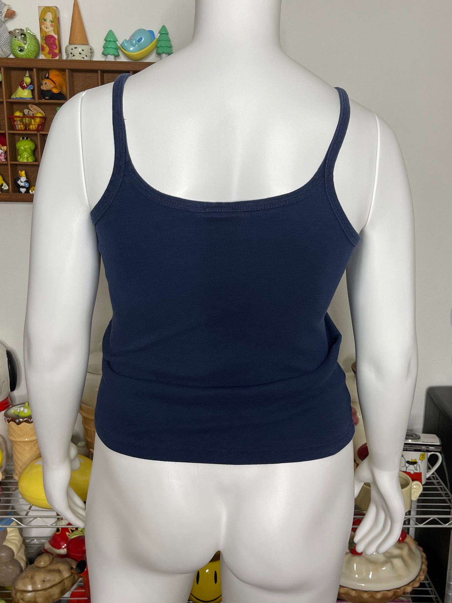 2000s Navy Blue Yogi Bear Embroidered Tank Top Sz L/XL