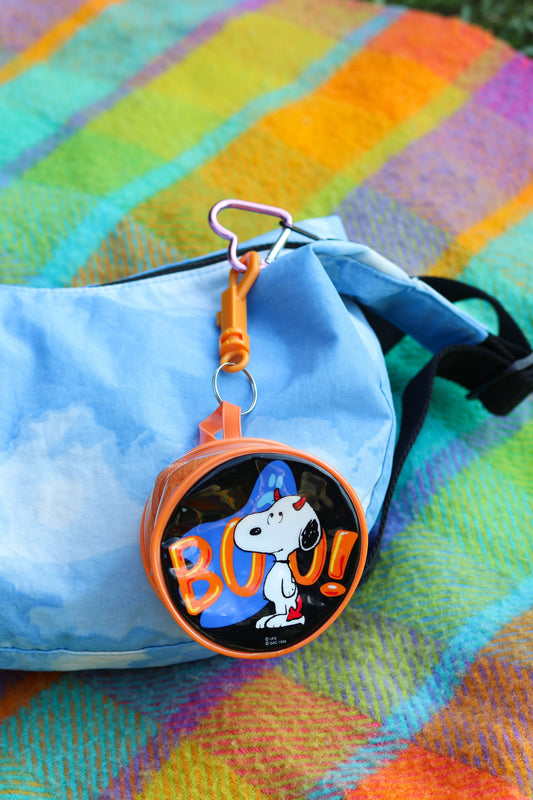 Vintage 2000s Snoopy BOO! Devil Keychain Pouch