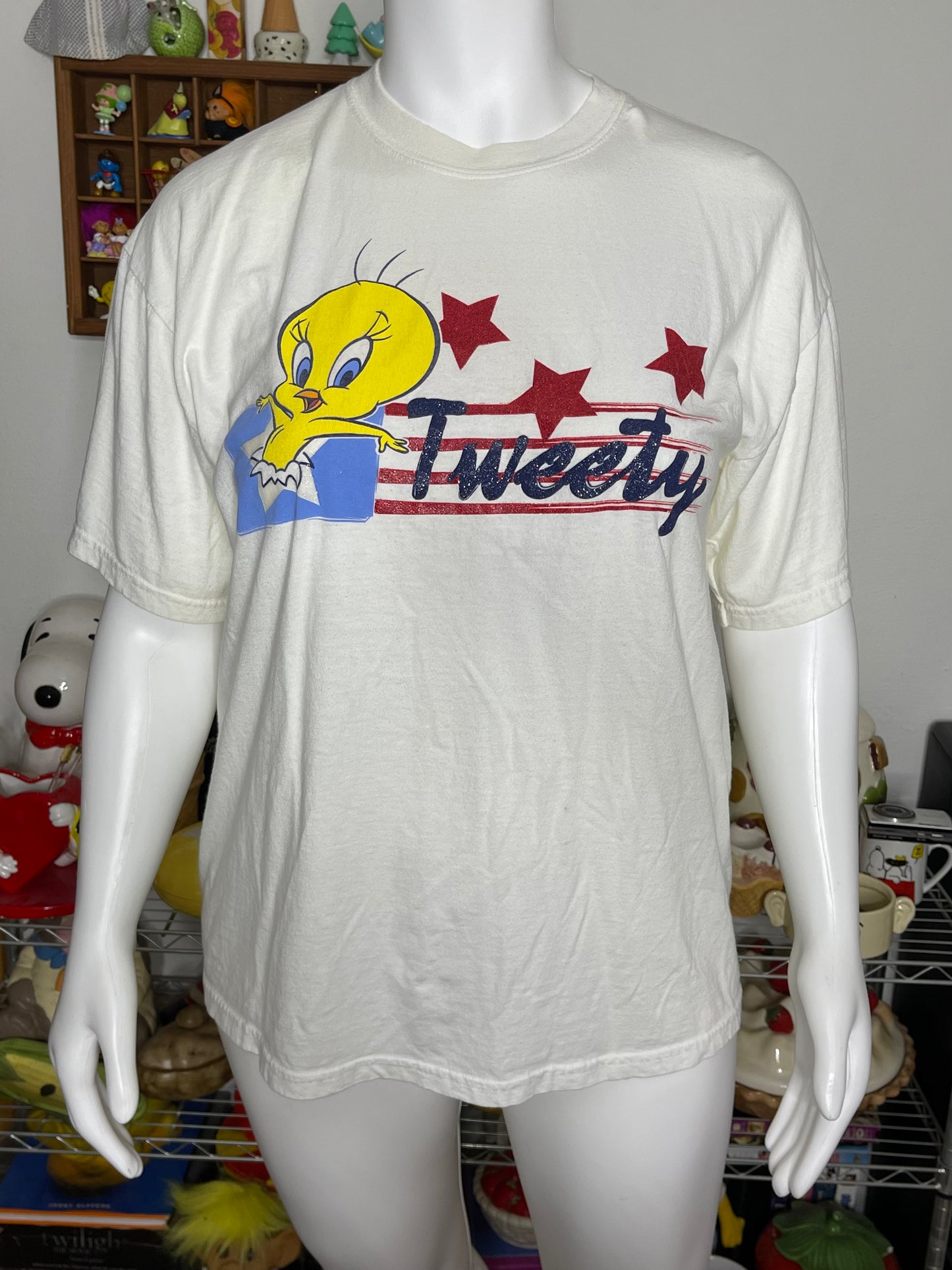 Vintage 2000s Tweety Star Graphic Tee Sz XL