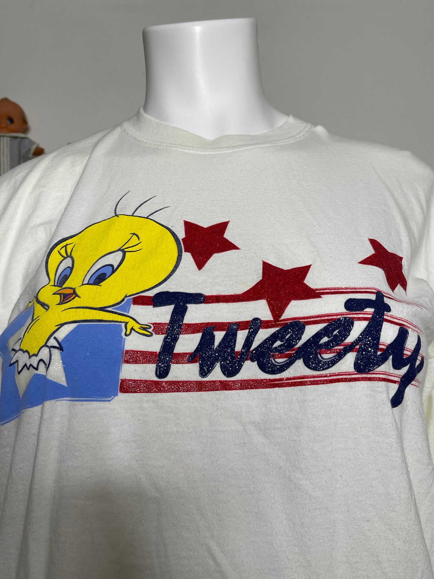 Vintage 2000s Tweety Star Graphic Tee Sz XL