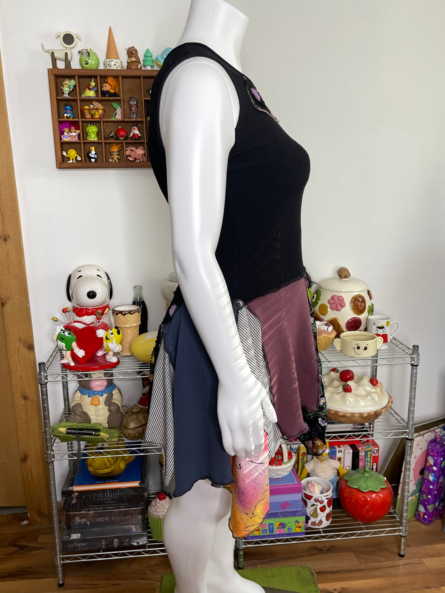 Whimsy Patchwork DIY Style Tunic Dress Sz L/XL