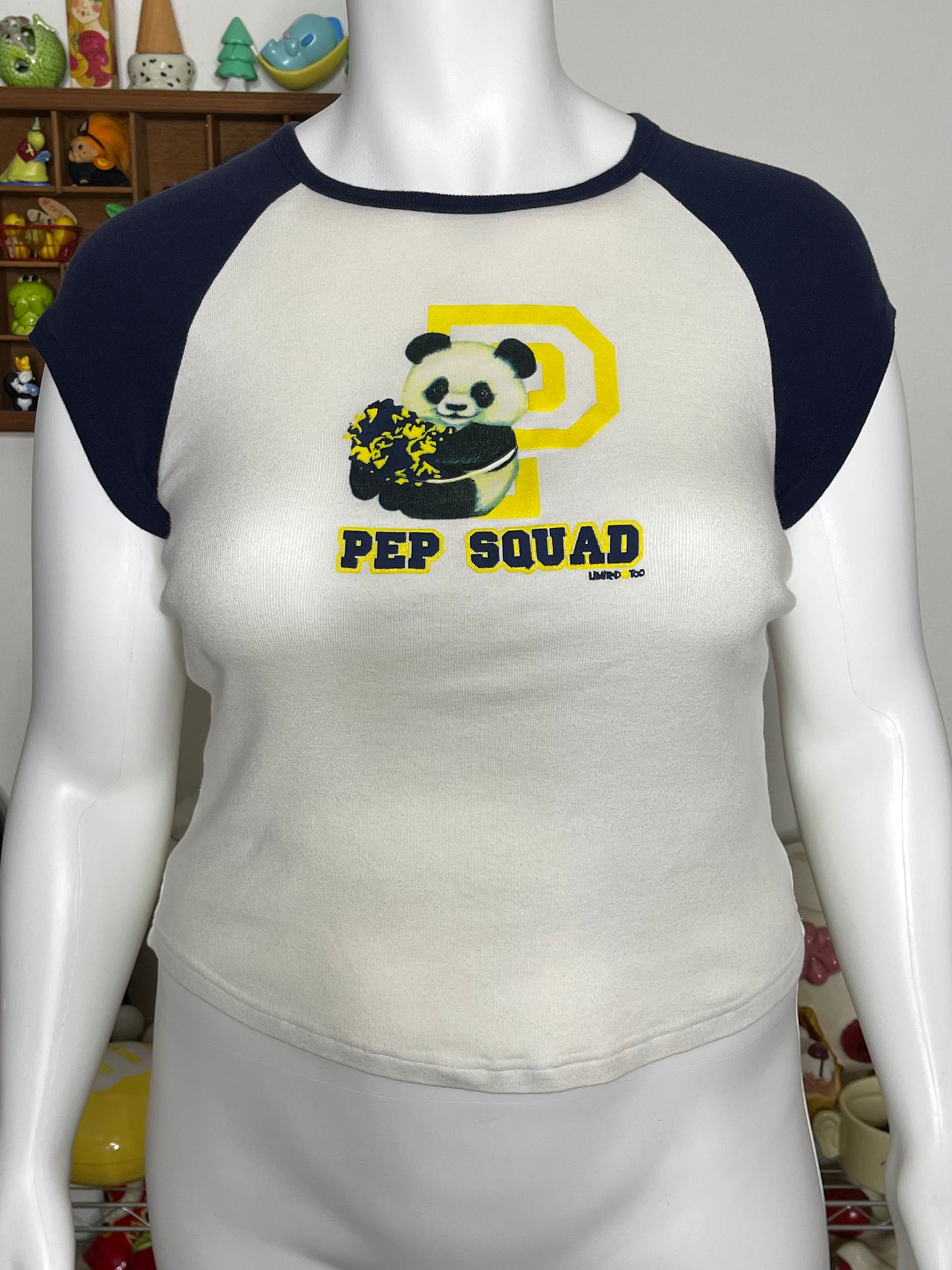 2000s Limited Too Pep Squad Raglan Tee Sz XL