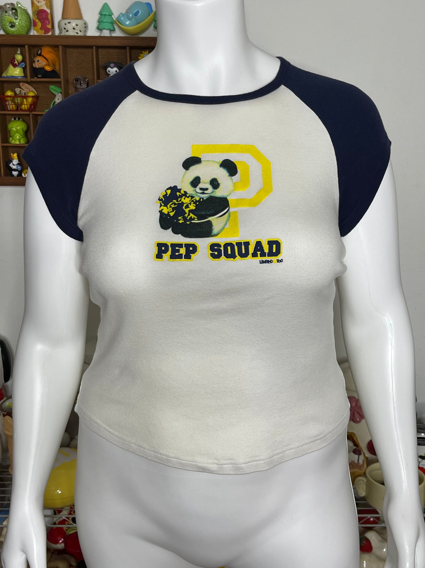 2000s Limited Too Pep Squad Raglan Tee Sz XL