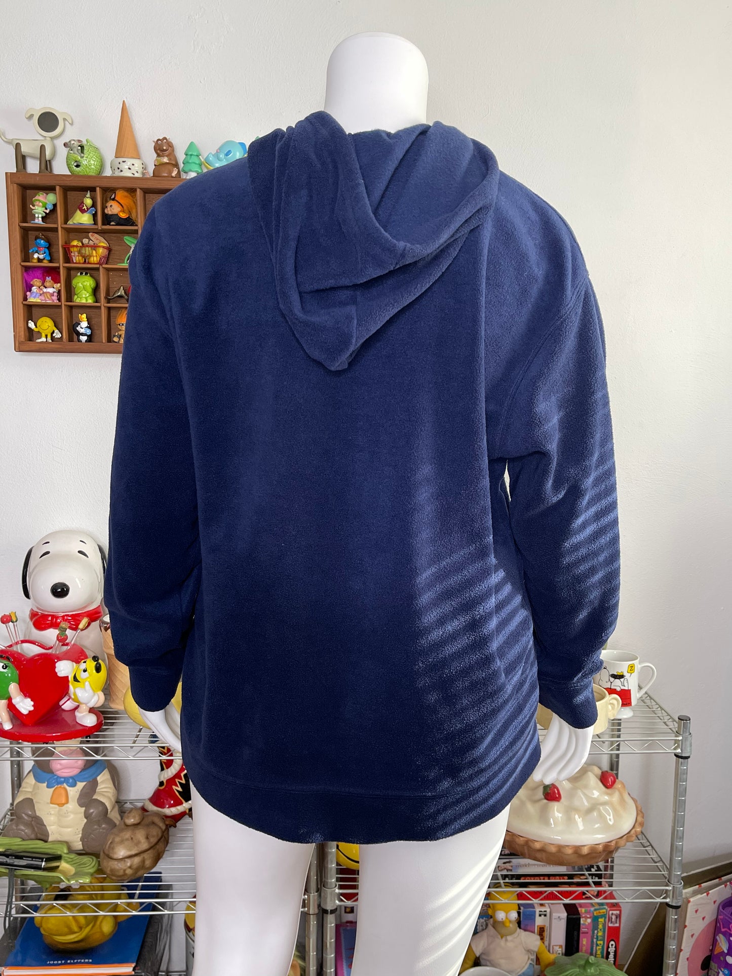 Y2K 2000s Eeyore Fleece Zip-Up Hoodie Sz 2X