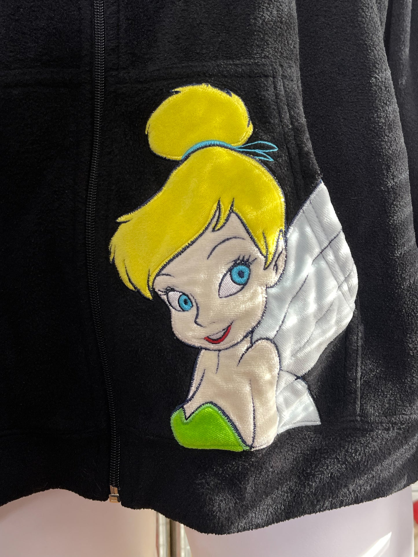 Y2K 2000s Tinker Bell Flirt Fleece Zip-up Hoodie Sz 3x