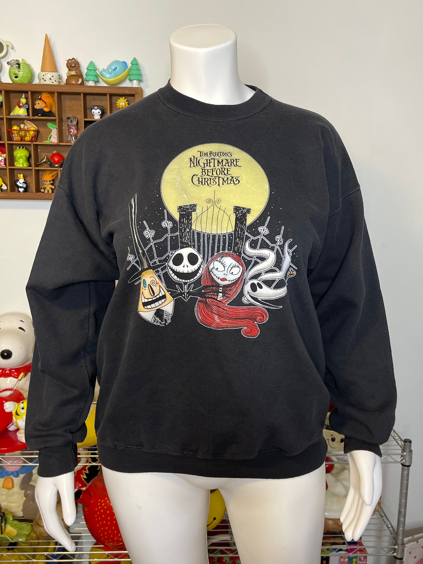 90s Nightmare Before Christmas Graphic Crewneck Sweater XL
