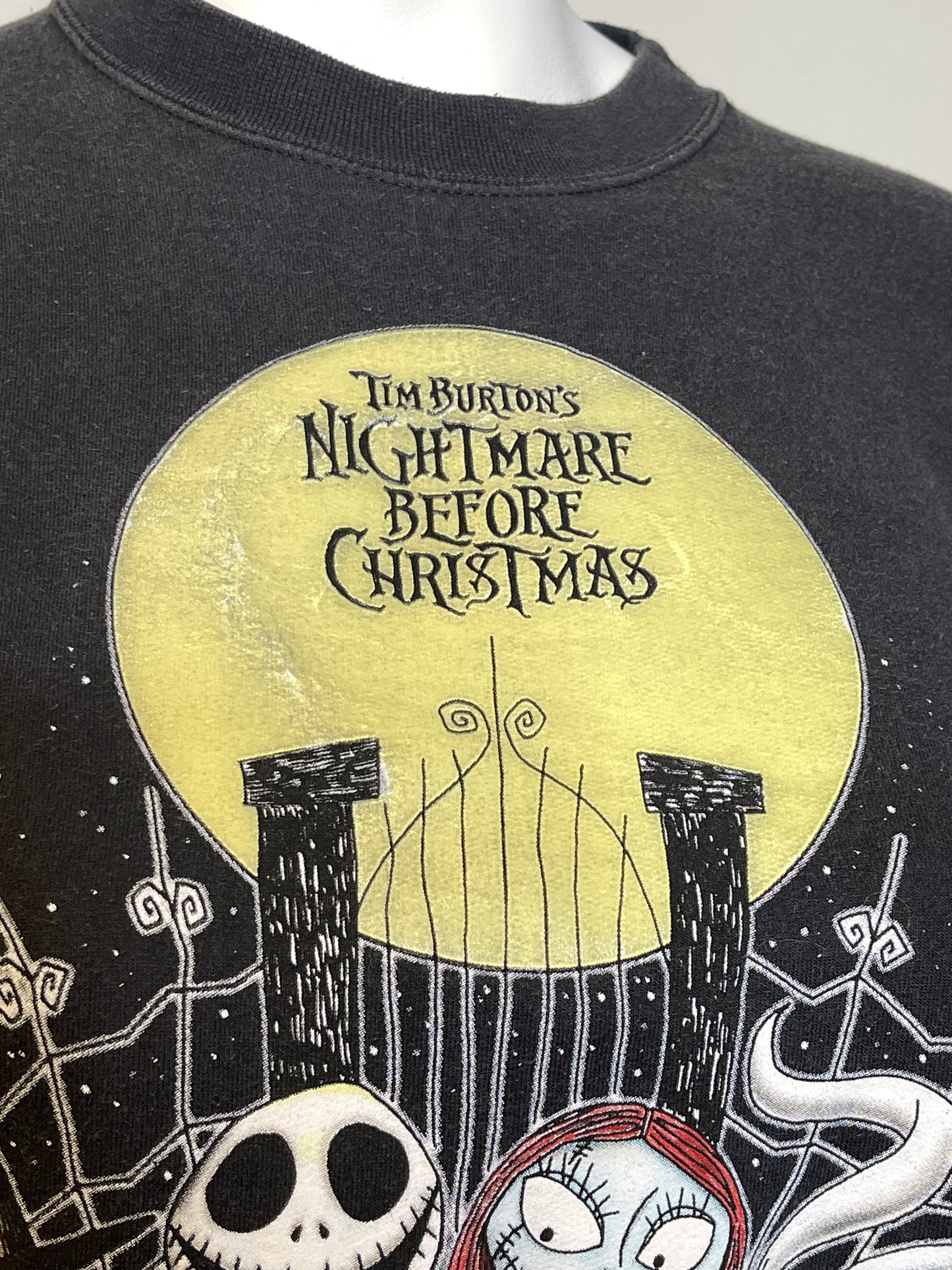 90s Nightmare Before Christmas Graphic Crewneck Sweater XL
