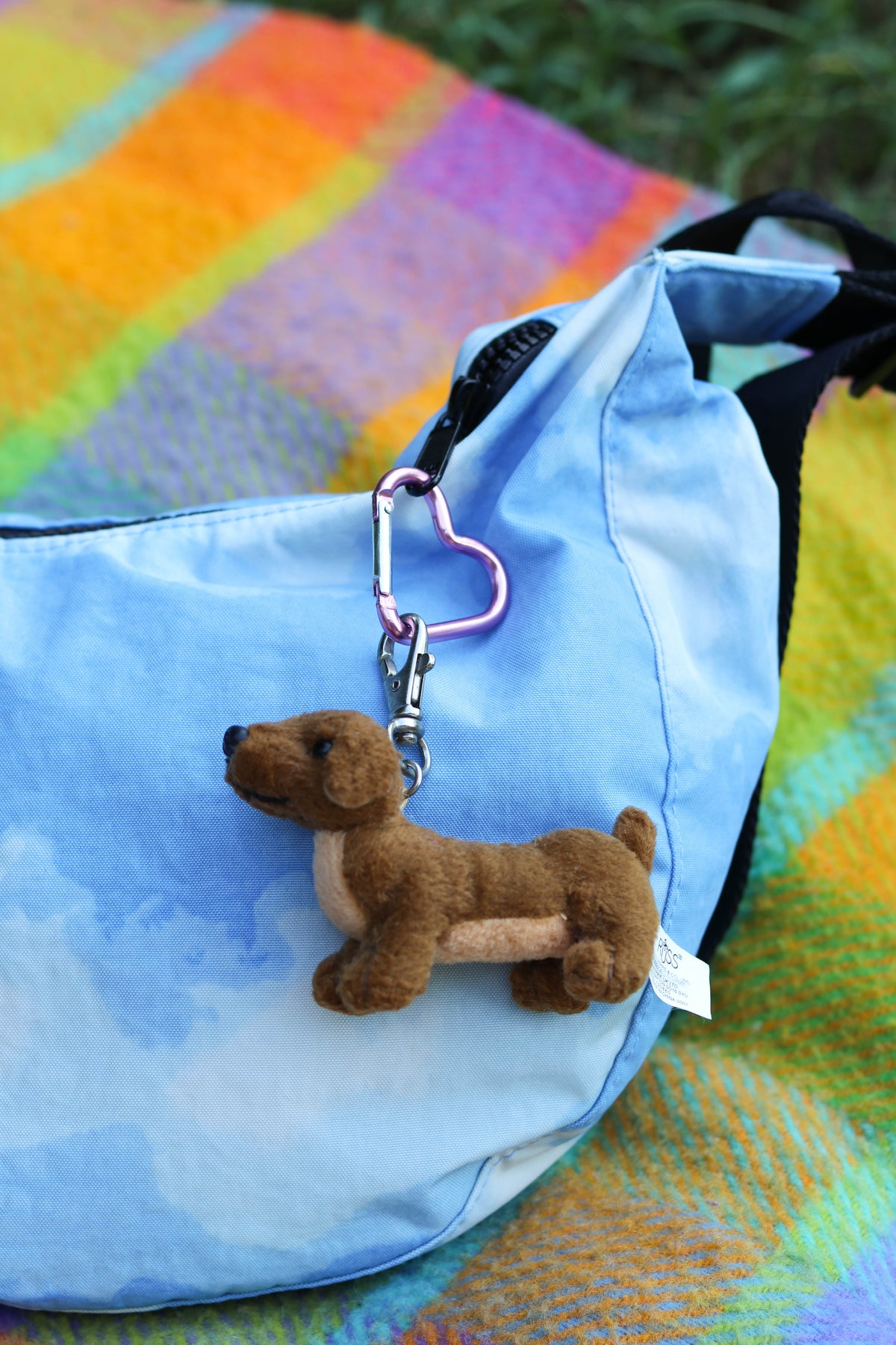 2000s Dachshund Mini Plush Keychain