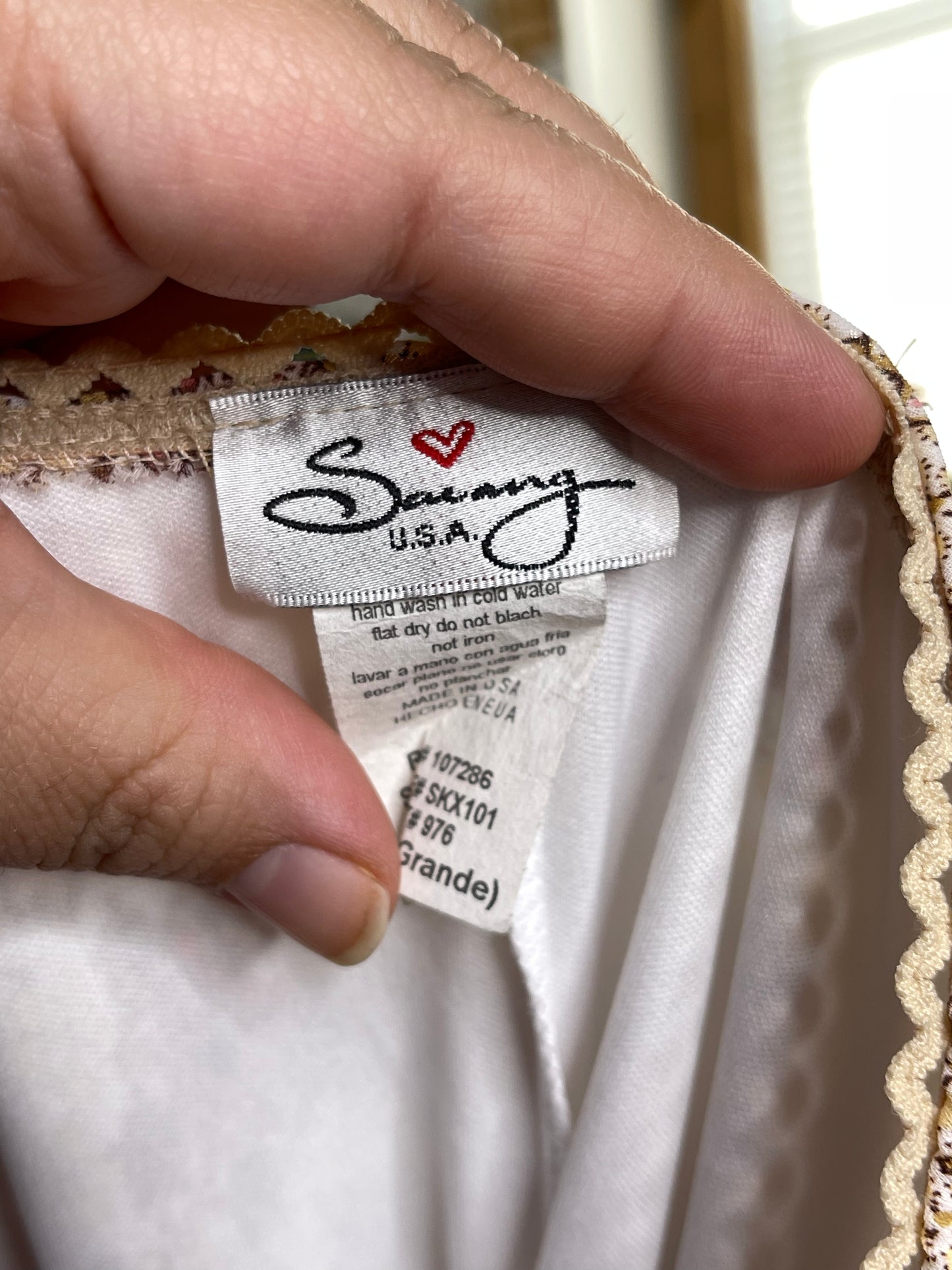 2000s Deadstock Groovy Floral Print Midi Skirt Sz XL/XXL