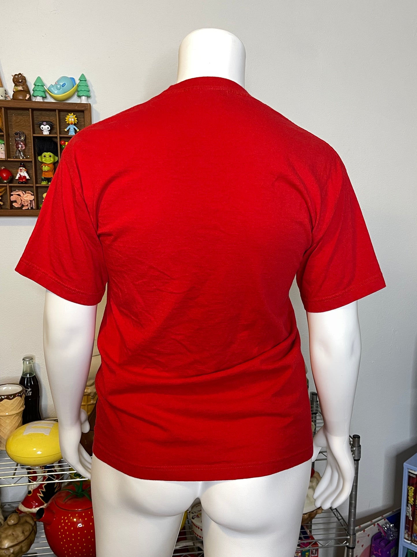 Yellow M&M Red Graphic Tee Sz L