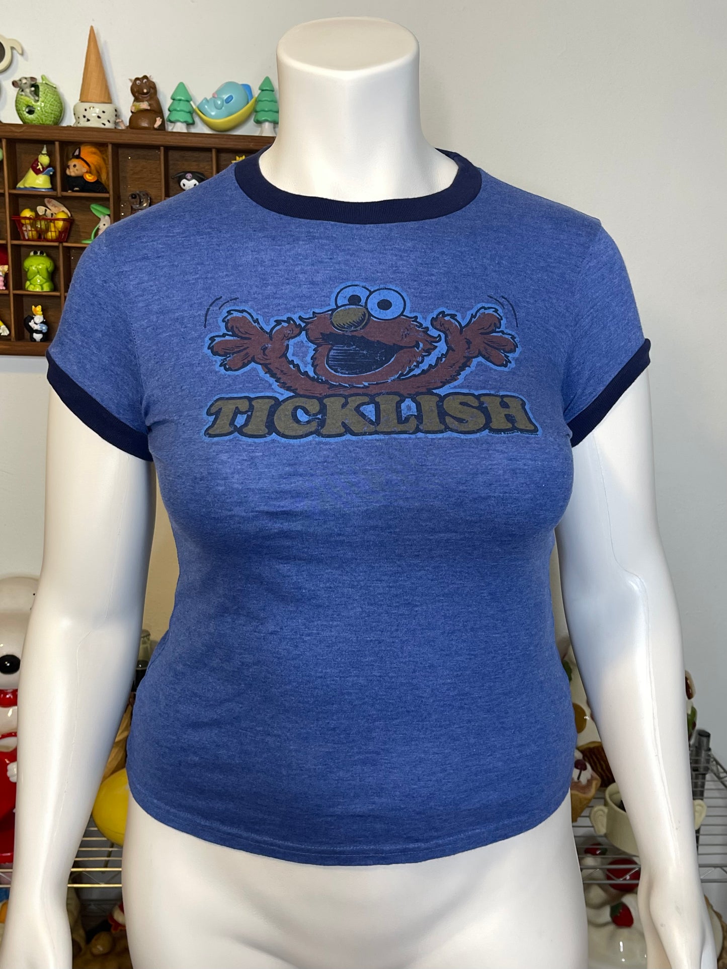 2000s Elmo Ticklish Ringer Baby Tee Sz L/XL