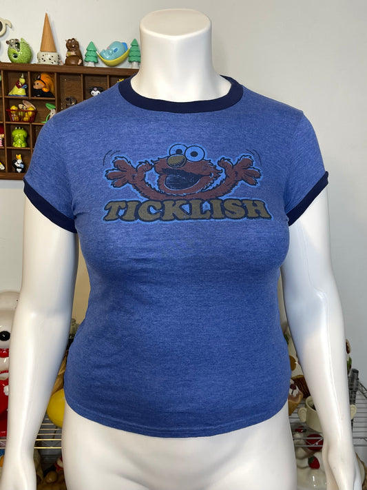 2000s Elmo Ticklish Ringer Baby Tee Sz L/XL
