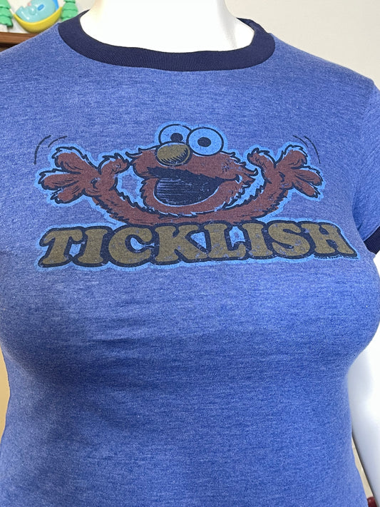2000s Elmo Ticklish Ringer Baby Tee Sz L/XL