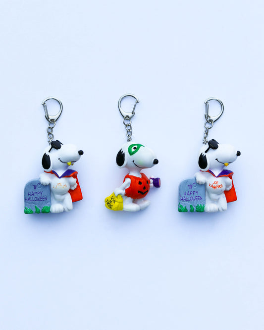 Vintage Snoopy Halloween Upcycled Keychains