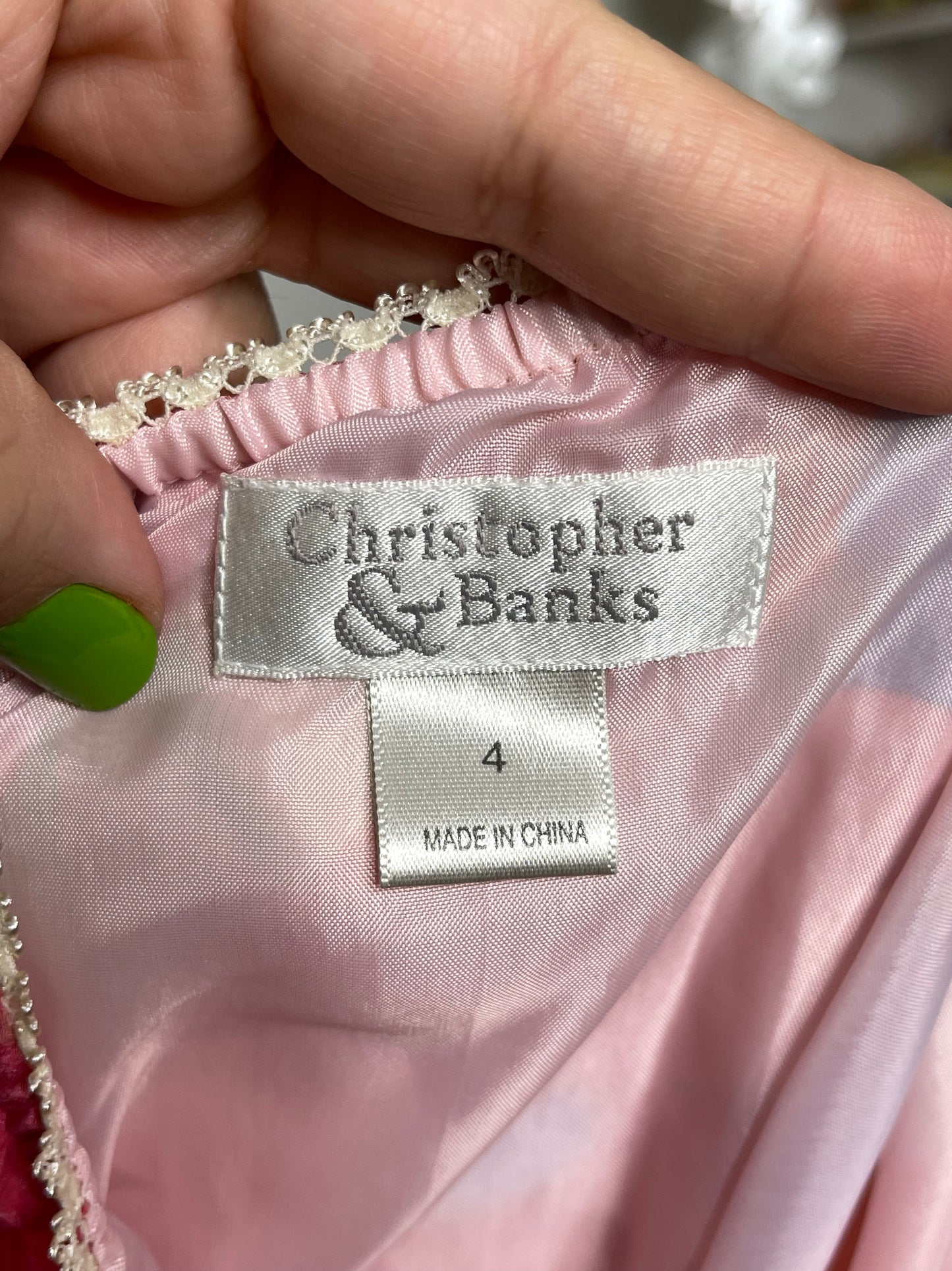 2000s Pink Flower Print Silk Midi Skirt Sz S/M