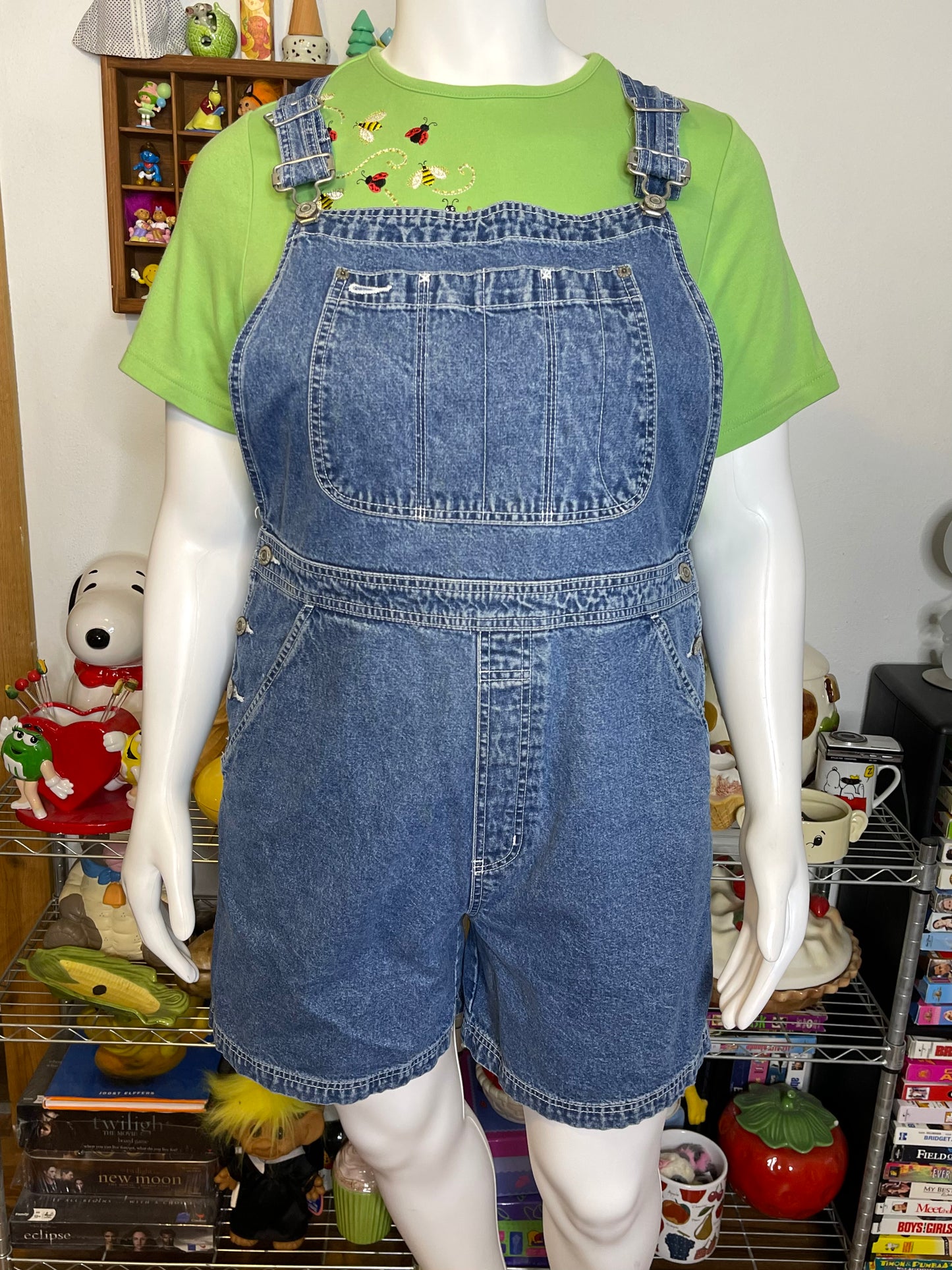 Vintage  2000s Medium Wash Gap Denim Overalls Sz XXL