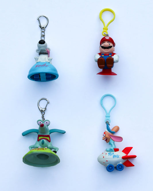 Vintage Upcyled Cartoon Keychains #11