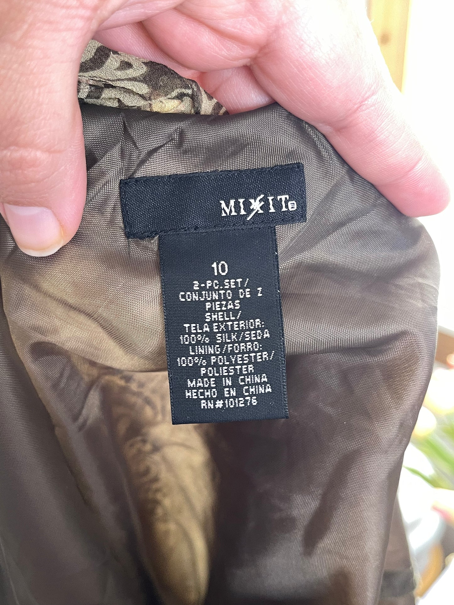 Vintage 2000s beaded sequin asymmetrical top Sz M