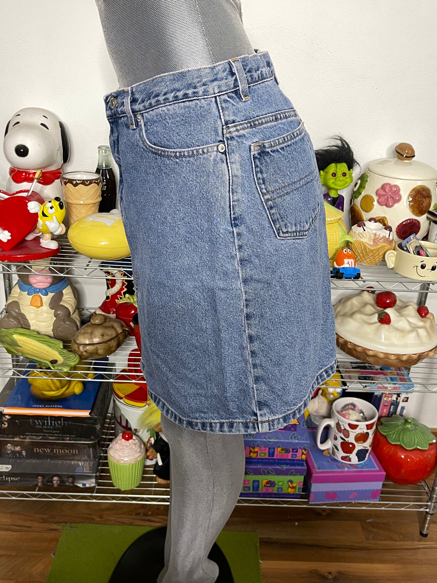 Vintage 2000s Tommy Hilfiger Denim Skirt Sz 8