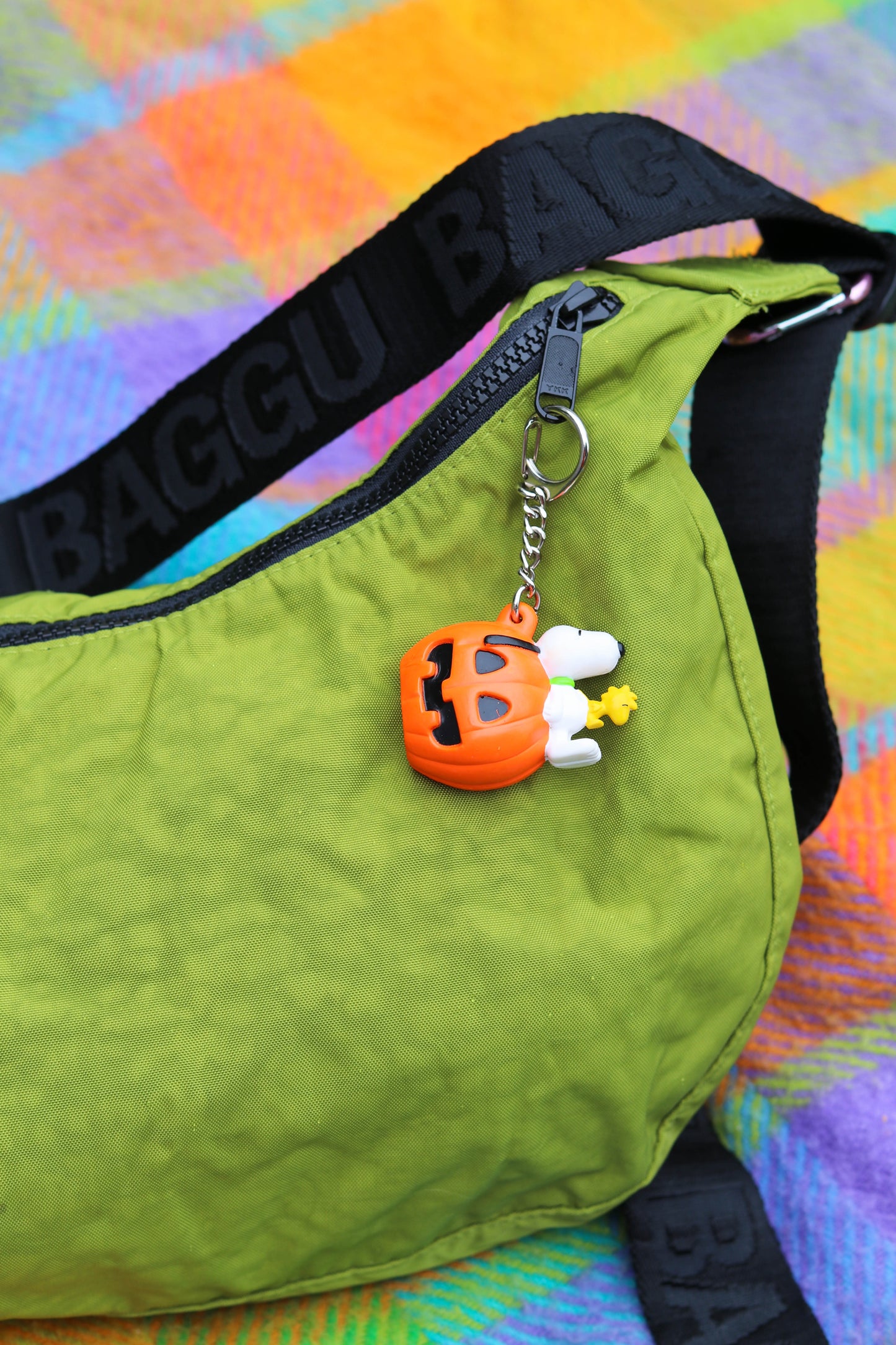Vintage Snoopy Pumpkin Keychain