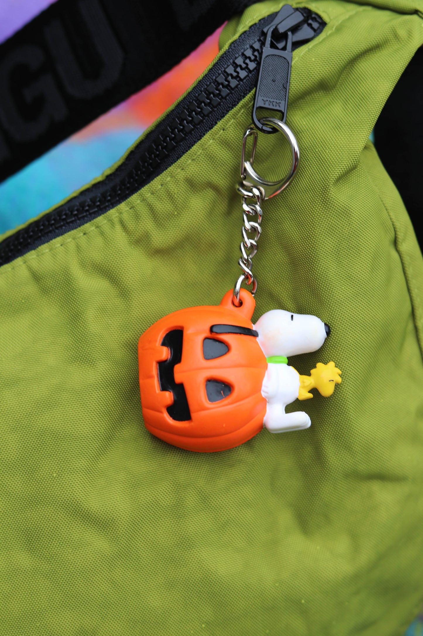 Vintage Snoopy Pumpkin Keychain