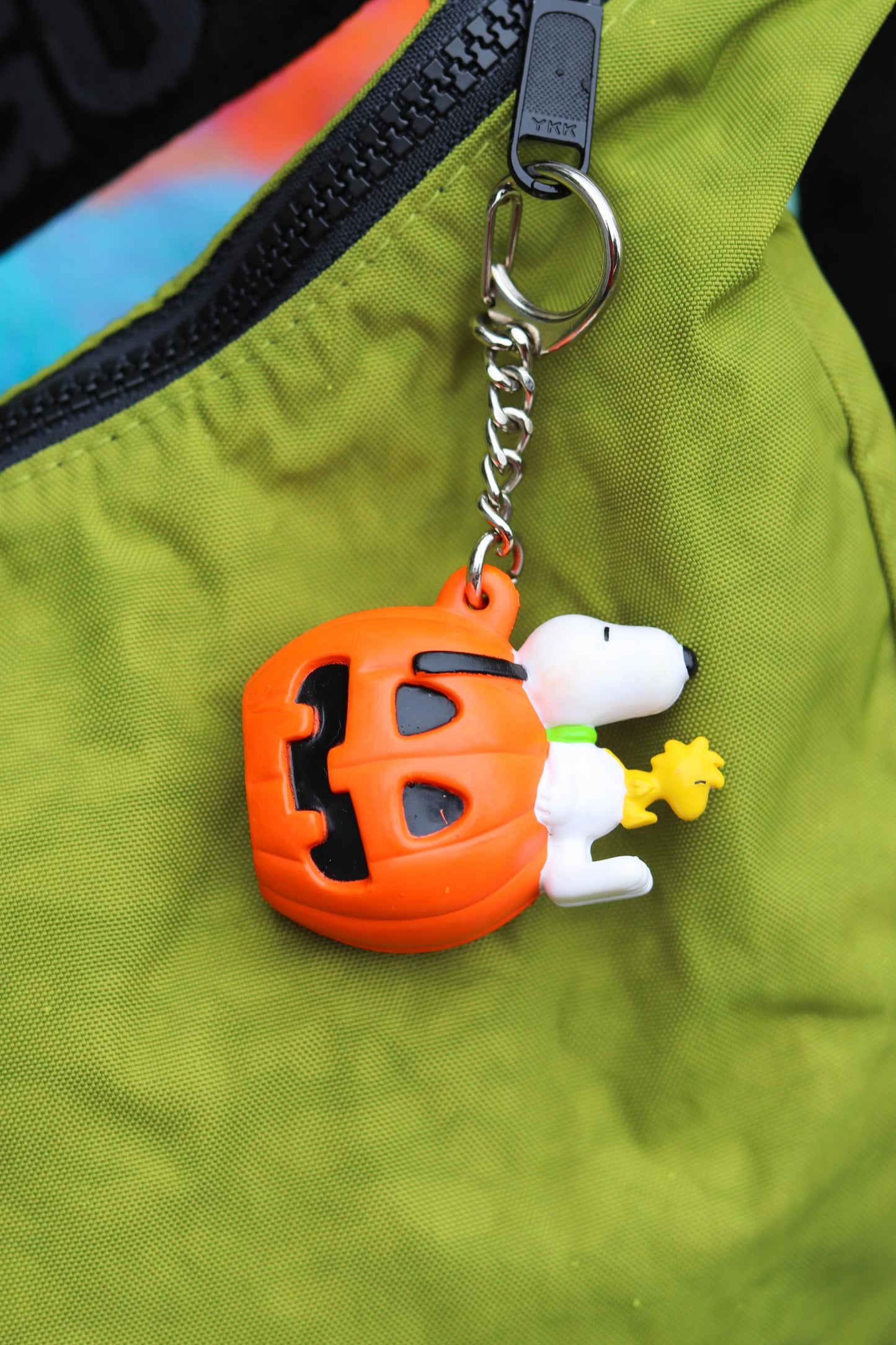 Vintage Snoopy Pumpkin Keychain